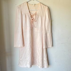Maje women dress size 2 tie front long sleeve
